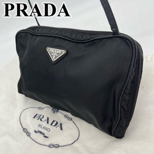 Prada triangle logo nylon - prada,