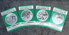 Celtic fc programmes x 4 . 1997-76 season . SPL