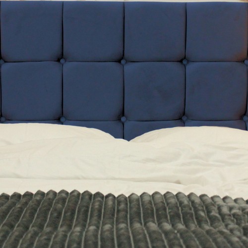 Plush velvet cube headboard - velvet,