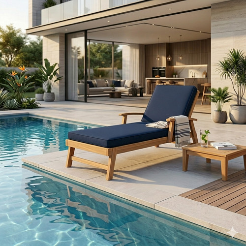 Waterproof sun lounger - waterproof, foam