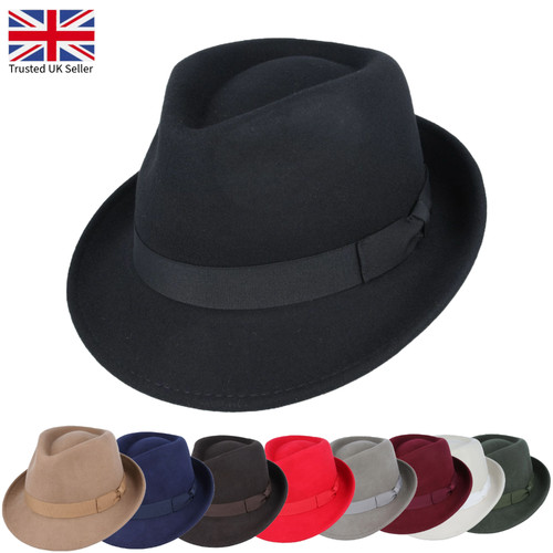 Quality trilby hat 100 wool - quality, 100%