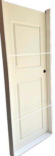 White panel wood prehung - 2-panel,