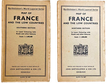 2 x Vintage Bartholomew Maps