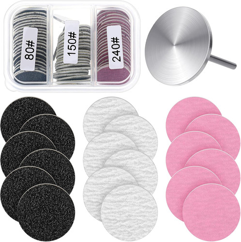 60pcs sanding paper discs with - sanding,