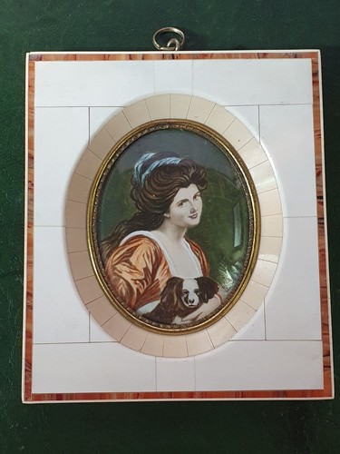 Antique miniature portrait - antique,