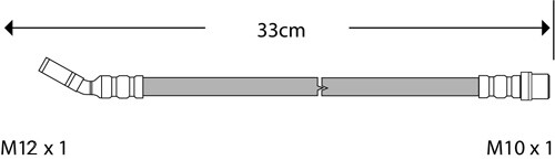 Rear brake flexi - rear, hose