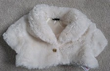 Girls 2-3 Years Fluffy Ivory Bolero