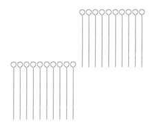 20x Metal BBQ Barbecue Skewers