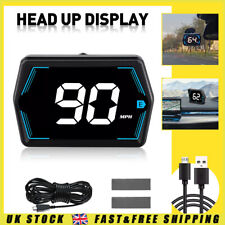 Car Head Up Display HUD Over Speed Warning OBD2 GPS Speedometer Projector Alarm