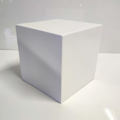 White display cube - white,