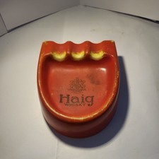 Vintage Carlton Ware Haig Whisky Horseshoe Pub Ashtray 