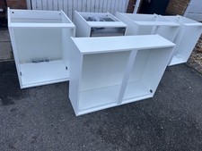 White kitchen carcass units - sold as a whole