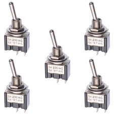 5 x On/Off Mini Small Toggle
