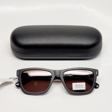 Ben Sherman Arthur Black Frame Polarized Lenses Sport Sunglasses NEW -54-18-145