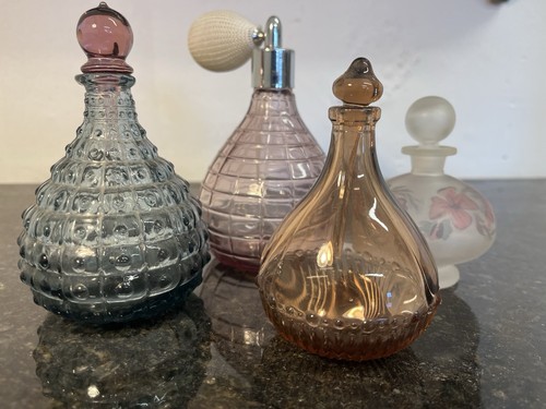 Glass perfume bottles - perfume,