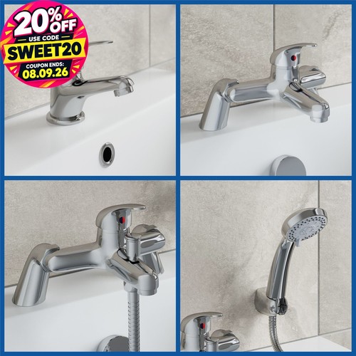 Bathroom taps set modern mono - bathroom,