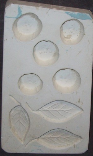 Ceramic mold molds leaves and - ceramic,