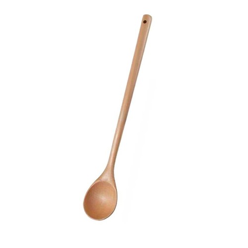 Long handle wooden spoon - wooden, large