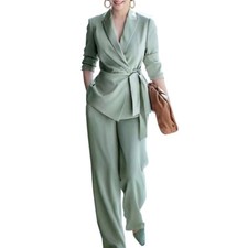 Women Blazer Suit Set Ladies
