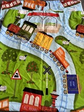 Kids Club Train Bedroom Curtains 62 X 72 Inches