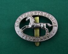 WW2, The Northamptonshire Yeomanry (Dragoons) ~ British Military Cap Badge