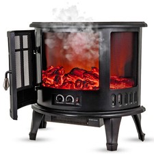 Electric fireplace log - log, burning