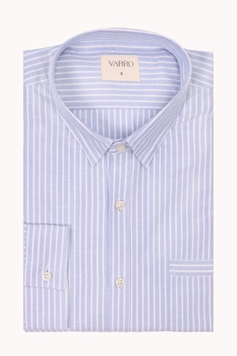 Men blue stripe - blue, oxford