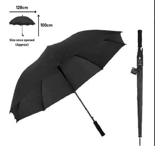 Deluxe black golf umbrella - deluxe,