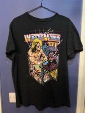 WWF Wrestlemania 6 Men’s Large Tee WWE Ultimate Warrior Macho Man T-Shirt