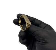 9ct Gold On Silver Men's Fist Knuckle Martial Arts Ring - Combat Biker  Keeper