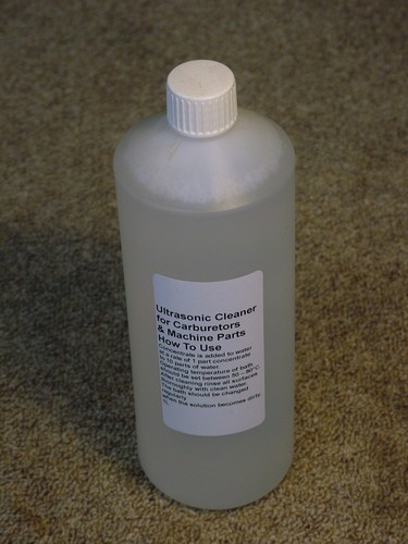 Ultrasonic cleaning fluid - ultrasonic, for