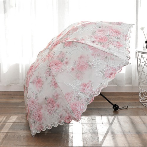 Flower lace umbrella - flower, anti-uv