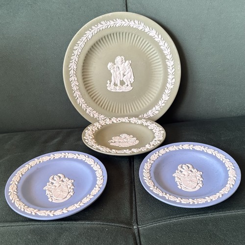 Four wedgwood jasperware - wedgwood, blue