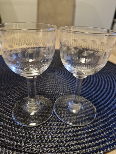 Vintage greek key design pair - greek,