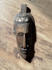 Medium Size - Light Wooden African Face Mask