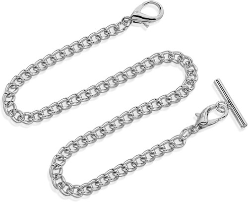 Silver pocket watch - silver,