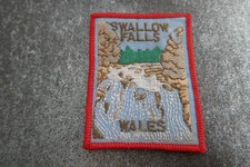 Swallow Falls Wales Woven Cloth Patch Badge (L66S)