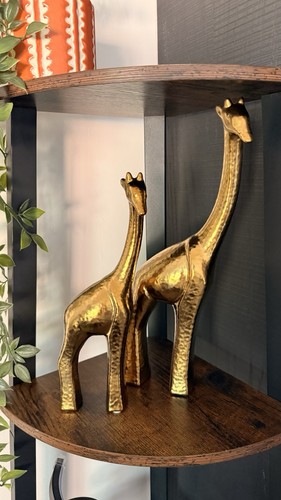 Gold giraffe ornament - gold,