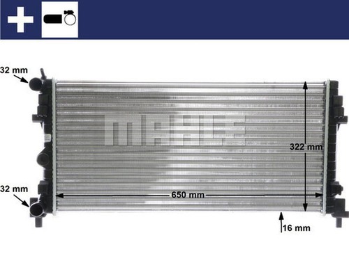 Mahle coolant radiator simple - coolant,