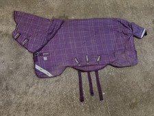 Horseware Rhino Plus Vari-Layer Turnout 250g Medium Weight in Berry/Grey Check