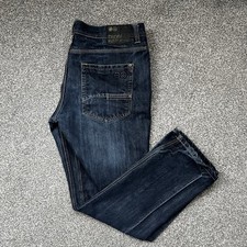 Crosshatch Black Label Jeans Straight Leg 38R Streetwear Regular Mens W38 L30 