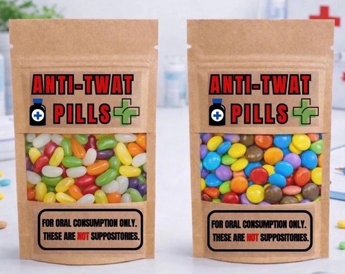 Funny anti rude chocolate - anti, tw*t