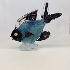 Large Art Glass Marine Fish on