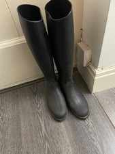 Decathlon Fouganza Womens Rubber Horse Riding Boots Wellies EU 37/UK4