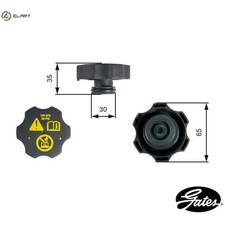 SEALING CAP COOLANT TANK RC249 FOR CADILLAC ESCALADE/SUV/Crew/Cab/Pickup XTS 9-5