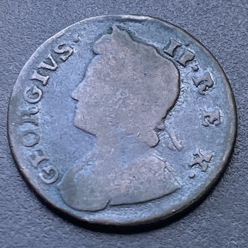 1738 half penny george - half,