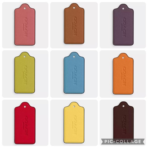 Coach large leather hangtag - coach,