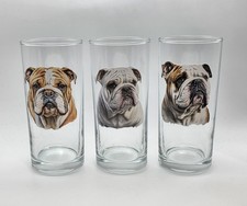 English Bulldog Dog Breed Glass. Beautiful Gift for Dog Lovers!