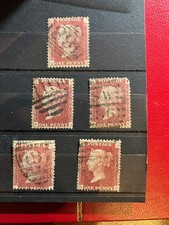 Queen victoria x 5 Nice Clean full red colour penny reds