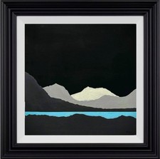 Genuine & signed  SCOTTISH HIGHLANDS ORIGINAL PAINTING  By Vital on Wooden Panel